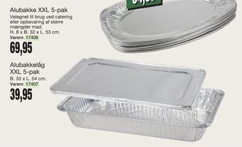 Harald Nyborg Alubakke XXL 5-pak tilbud