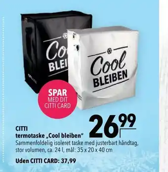 Citti termotaske 'Cool bleiben' tilbud