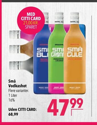 Citti Små Vodkashot tilbud
