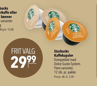 Citti Starbucks Kaffekapsler tilbud