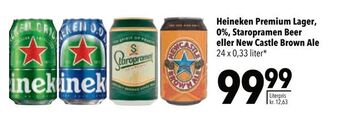 Citti Heineken Premium Lager, 0%, Staropramen Beer eller New Castle Brown Ale tilbud