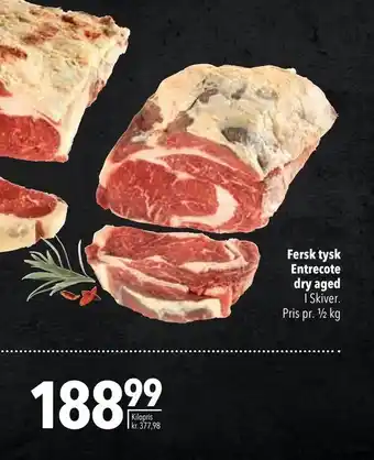 Citti Fersk tysk Entrecote dry aged tilbud