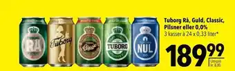 Citti Tuborg Rå, Guld, Classic, Pilsner eller 0,0% tilbud
