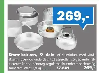 Stormkøkken, 9 dele