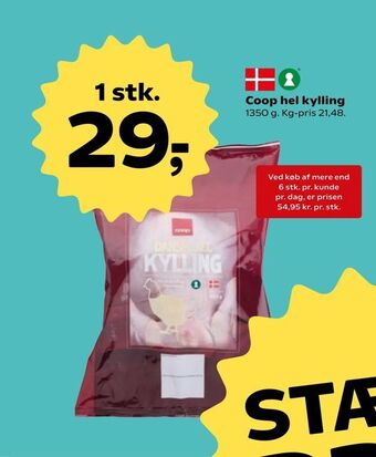 Kvickly Coop hel kylling tilbud