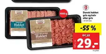 Let-Køb Dansk hakket gris og kalv eller gris tilbud
