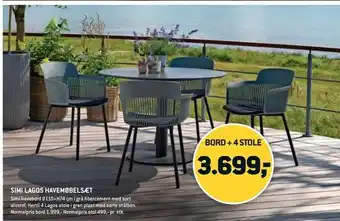 XL-BYG Simi lagos havemøbelsæt tilbud
