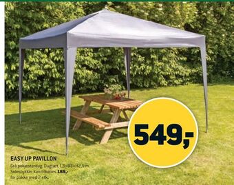 XL-BYG Easy up pavillon tilbud