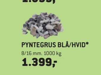 XL-BYG Pyntegrus blå/hvid tilbud