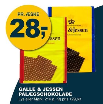Let-Køb Galle & jessen pålægschokolade tilbud