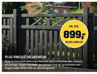 XL-BYG Plus vinesse facadehegn tilbud
