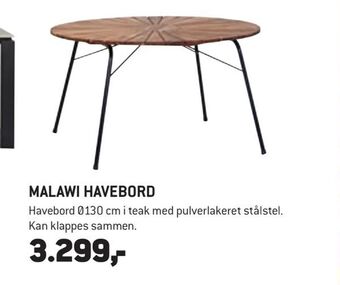XL-BYG Malawi havebord tilbud