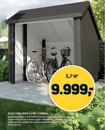 XL-BYG PLUS CYKELSKUR 5,7 M2 - 1 MODUL tilbud