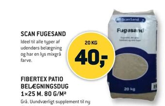 XL-BYG Scan fugesand tilbud