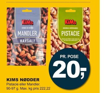 Let-Køb Kims nødder tilbud