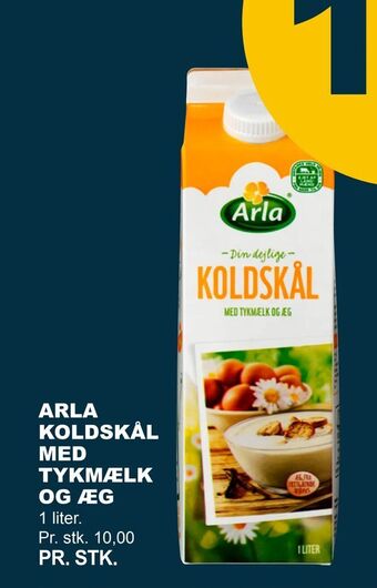 Arla koldskål med tykmælk og æg