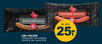 Let-Køb Gøl pølser tilbud