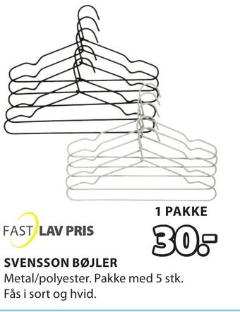JYSK Svensson Bøjler tilbud