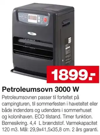 Petroleumsovn 3000 W