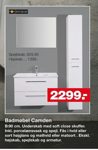 Bauhaus Badmøbel Camden tilbud