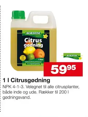 Bauhaus 1 l Citrusgødning tilbud