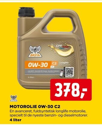 jem & fix Motorolie 0w-30 c2 tilbud