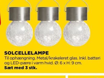Solcellelampe
