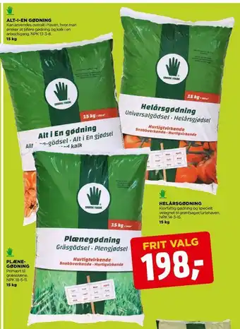 jem & fix Alt-i-en gødning, helårsgødning, plæne gødning tilbud