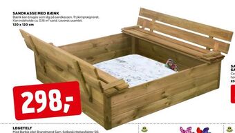 jem & fix Sandkasse med bænk tilbud
