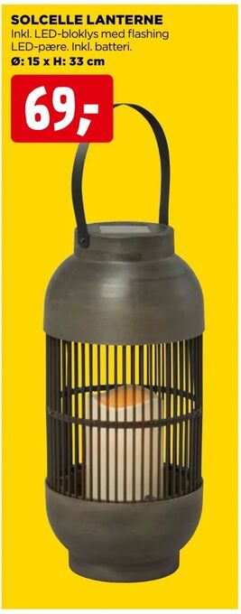 jem & fix Solcelle lanterne tilbud