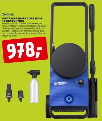 jem & fix Højtryksrenser core 130-6 powercontrol tilbud