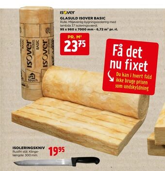 jem & fix Glasuld isover basic tilbud