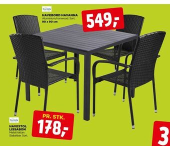 jem & fix Havebord havanna tilbud