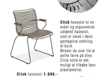 Ilva Click havestol tilbud