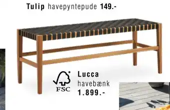 Ilva Lucca havebænk tilbud