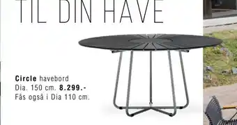 Ilva Circle havebord Dia tilbud