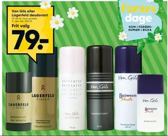 Van Gils eller Lagerfeld deodorant
