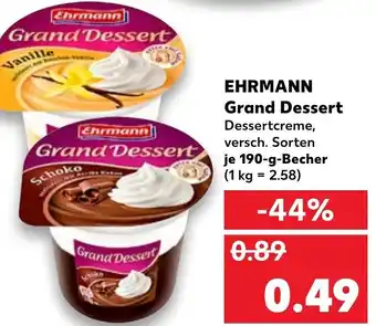 Kaufland DE Ehrmann Grand Dessert 190 g tilbud