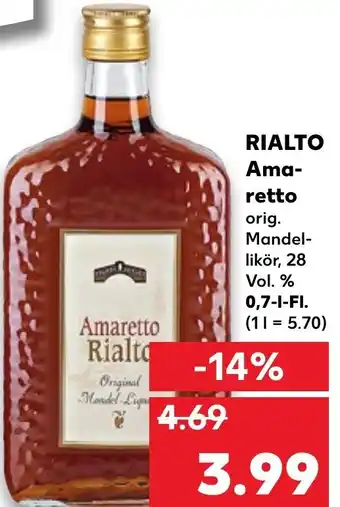 Rialto Amaretto 0,7 liter