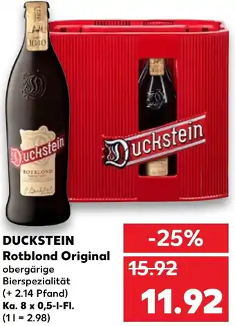 Duckstein Rotblond Original 8x0,5 liter