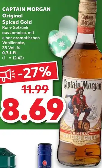 Kaufland Captain Morgan Original Spiced Gold 0,7 liter tilbud