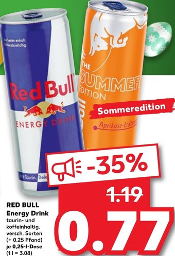 Kaufland Red Bull Energy Drink tilbud