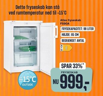 Atlas fryseskab