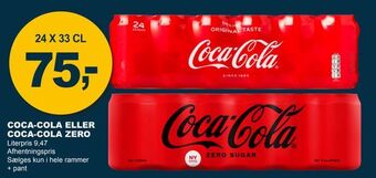 Let-Køb Coca-cola eller coca-cola zero tilbud