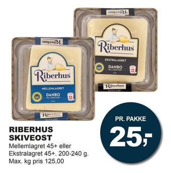 Let-Køb Riberhus skiveost tilbud