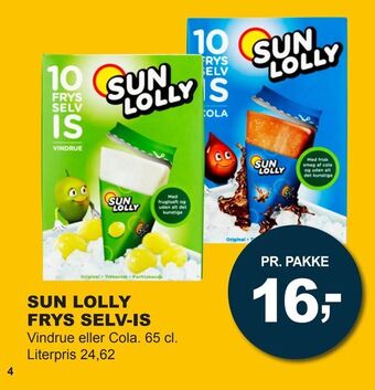 Let-Køb Sun lolly frys selv-is tilbud