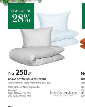 SengeSpecialisten Borås cotton cille sengetøj tilbud