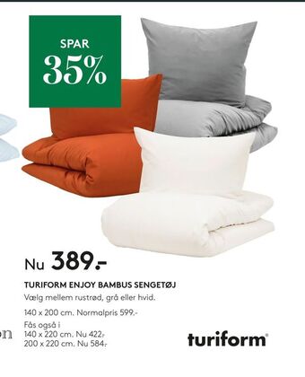 SengeSpecialisten Turiform enjoy bambus sengetøj tilbud