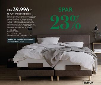 SengeSpecialisten Tempur® move elevationsseng tilbud