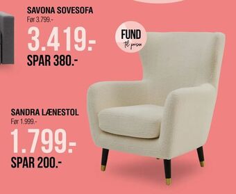 Ilva Sandra lænestol tilbud
